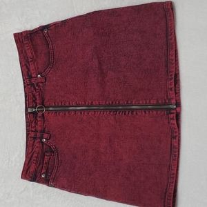 HOT TOPIC Jean skirt purple L